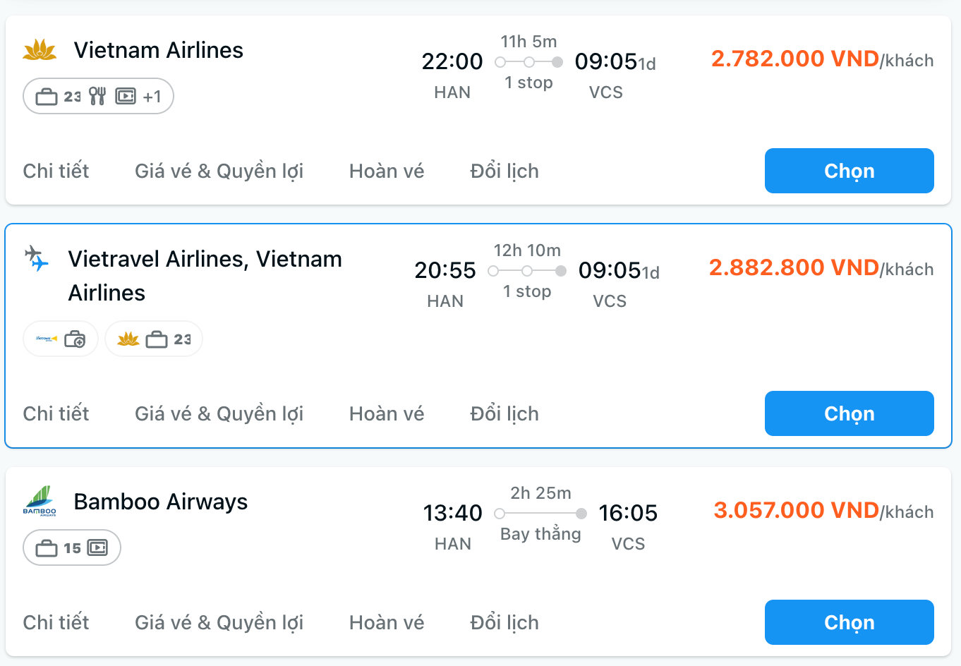 Vé máy bay Hà Nội Côn Đảo @traveloka 